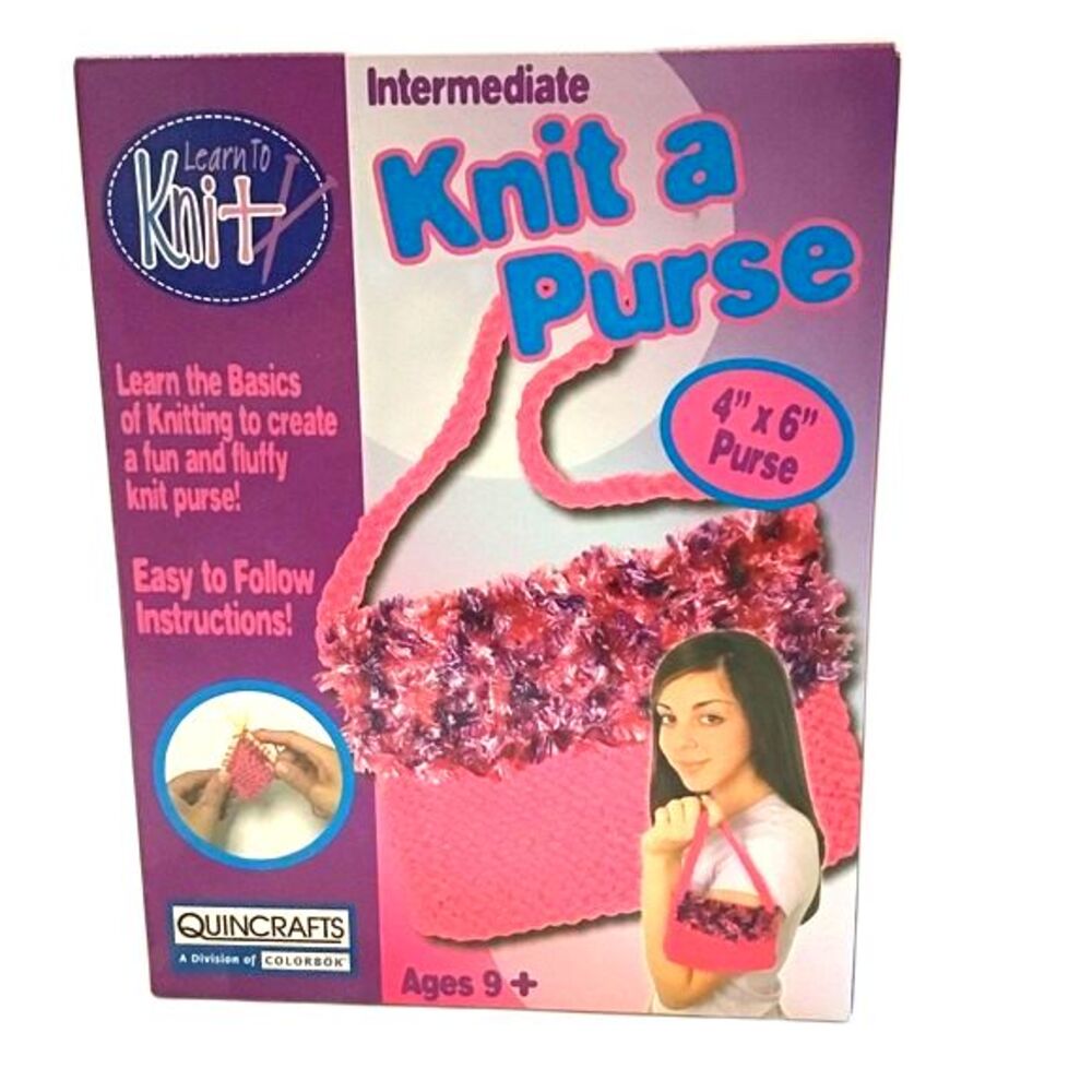 Quincrafts Knit a Purse 4 x 6 Intermediate Ages 9+
